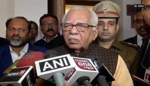 UP Budget Session: Opposition members hurl paper balls towards podium during Governor Ram Naik address