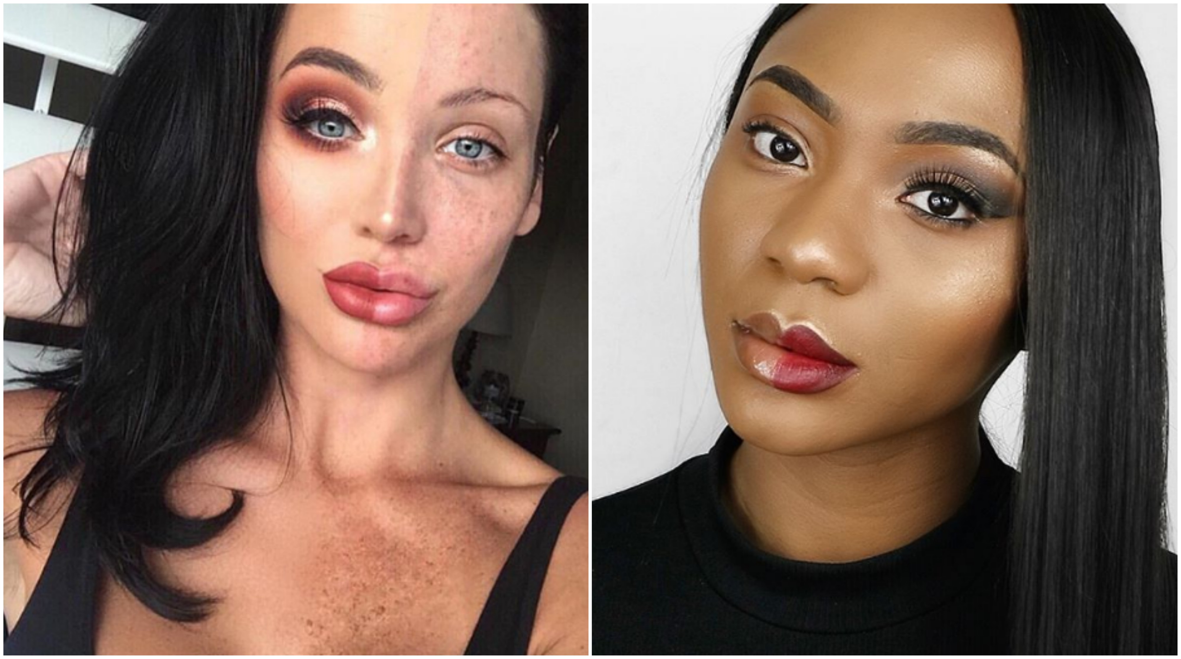 makeup, girls with makeup, Instagram, girls without makeup, beauty standard...