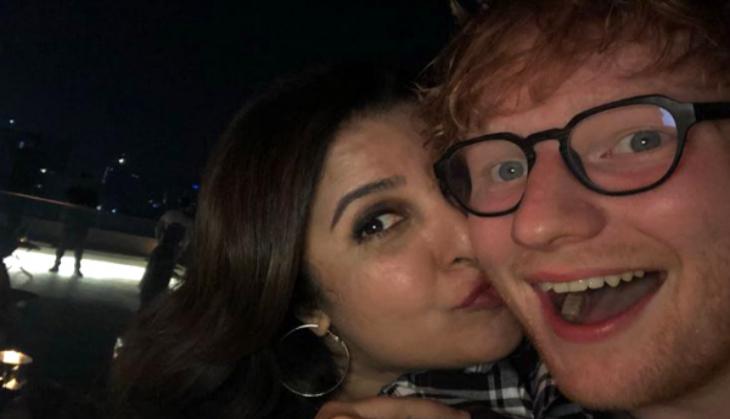 Farah Khan shares an awwdorable selfie with singer Ed Sheeran, SRK