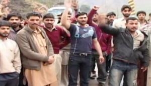 Police lob teargas shells at protesting students in  Pakistan occupied Kashmir's (PoK)  Muzzafarabad