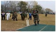 Video: Lt Colonel of Indian Army MS Dhoni interacts with cricketers in Kashmir