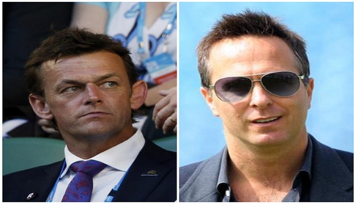 Former Ashes rivals Adam Gilchrist, Michael Vaughan mimic the infamous 'head-butt' incident