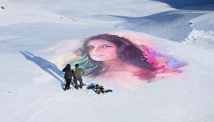 Salman Khan draws portrait of Katrina Kaif on Austria's frozen lake