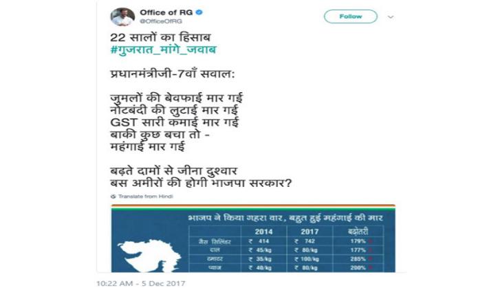 Rahul Gandhi deletes incorrect tweet