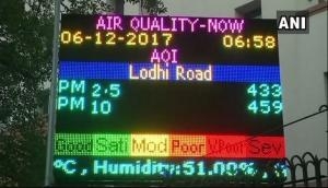 Air quality dwindles from 'moderate' to 'poor' in parts of Delhi
