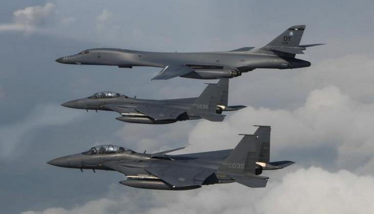 US Bomber flies over Korean peninsula in joint aerial drill