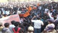 Stir over CBIT fee hike continues, ABVP activists also present