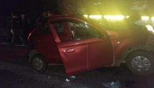 Four killed in a car crash at Pune-Bangalore Highway