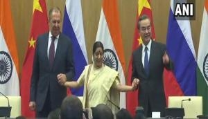 Sushma Swaraj holds 15th RIC trilateral meet with Russian, Chinese counterparts