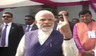 Gujarat polls: Prime Minister Narendra Modi casts his vote in Sabarmati