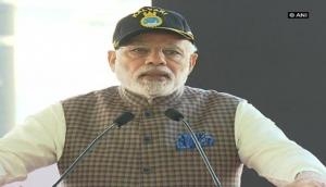 Prime Minister Narendra Modi dedicates INS Kalvari to nation
