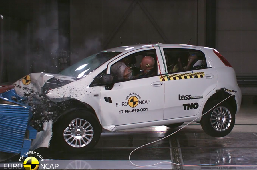 Fiat Punto fails safety test:  Raises Serious Safety Concerns