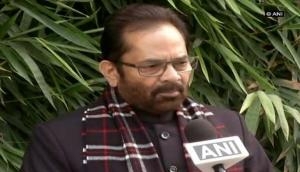 Union Minister Mukhtar Abbas Naqvi says 'Congress is a sinking ship of corruption'