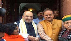 Amit Shah reaches Rajya Sabha ahead of Parliamentary debut