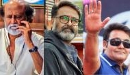 Rajinikanth congratulates Mohanlal for his stunning make over for Odiyan. Pics inside