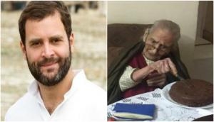 Rahul Gandhi's sweet gesture for a 107-year-old woman wins the Internet