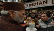 When Prime Minister Narendra Modi suddenly stopped for cup of coffee