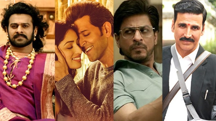 2017's top online ticket selling movies: ​​Baahubali 2 is the number one film followed by Golmaal Again and Jolly LLB 2