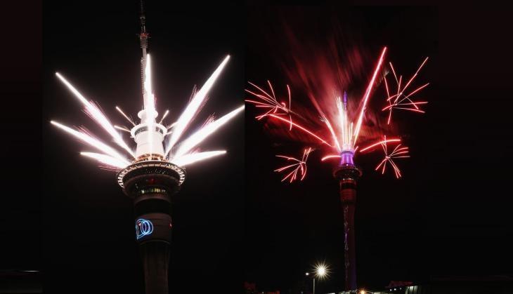 new year sky tower