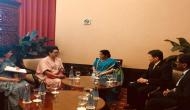 Sushma Swaraj meets ASEAN Secretary General in Jakarta