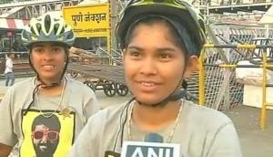 Two girls cycle from Kashmir to Kanyakumari to raise awareness of pollution