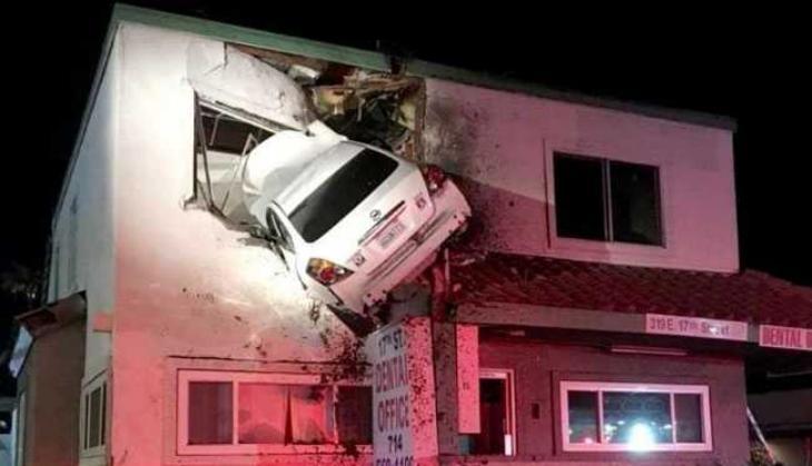 car crashed