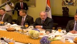  Israeli PM Benjamin Netanyahu meets biz leaders over power breakfast in Mumbai
