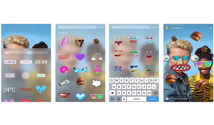  Instagram brings GIF stickers to 'Insta Stories'