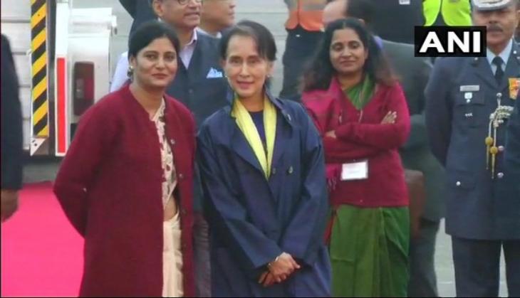 ASEAN-India Summit: Aung San Suu Kyi arrives in Delhi
