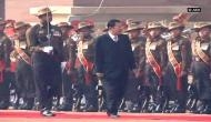 Ceremonial welcome for Cambodian PM at Rashtrapati Bhawan