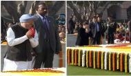 Sonia Gandhi, Manmohan Singh pay homage to Mahatma Gandhi
