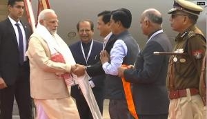 PM Modi reaches Guwahati to inaugurate Global Investors' Summit 2018