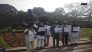 TDP protests over budgetary allocation for Andhra