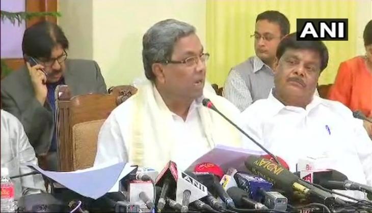 Karnataka crisis: Congress leader Siddaramaiah to request the suspension of 4 dissenting MLA's of Congress
