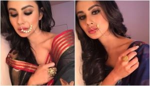 Gold actress Mouni Roy is sizzling in these two stills of her new film's Bengali character