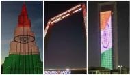As Modi Visits Dubai, Burj Khalifa lit with the Tricolor