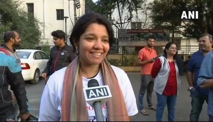 The women bikers ride to promote Telangana