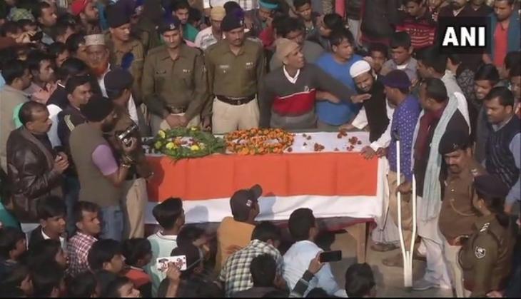 CRPF Jawan Mujahid Khan's Mortal remains laid to rest