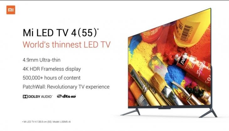 Xiaomi launches cheapest,thinnest Smart 4K LED Mi TV 4, first time in India, 55 inches for 39,999.jpg