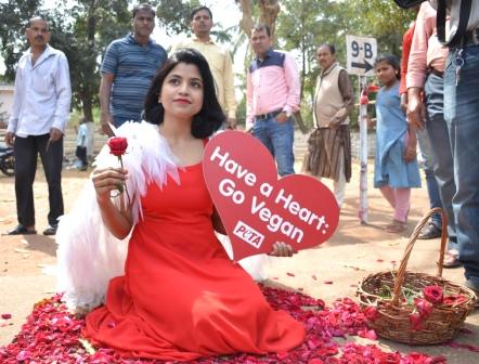 Go vegan is the new Valentine's Day theme, courtesy PETA