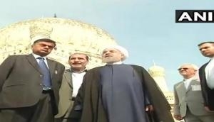 Iran President Hassan Rouhani visits Qutub Shahi tombs in Hyderabad