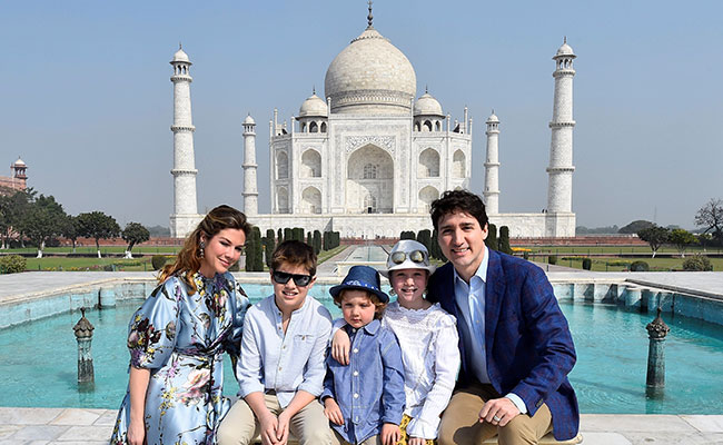 In photos: Canadian PM Justin Trudeau begins India visit with Wah Taj!