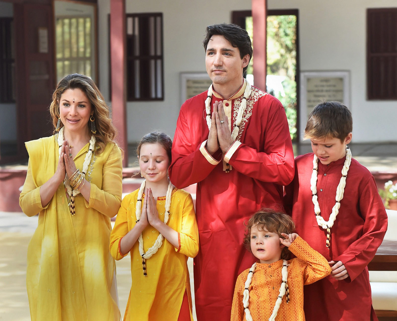 In Photos: Justin Trudeau visits Sabarmati Ashram, with family 