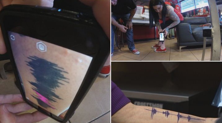 Believe it or not!  This app can make your tattoo speak 