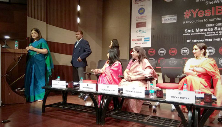 Maneka launches #YesIBleed campaign,  claims she made govt reduce GST on sanitary pads