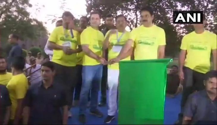 Karnataka: Rahul Gandhi flags off half marathon 'Vrukshathon' 2018