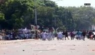Kerala: Congress workers protest outside Secretariat