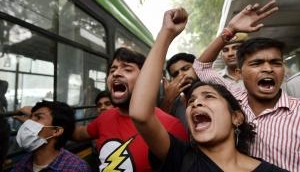 TISS Students And Alumni Protest Near HRD Ministry