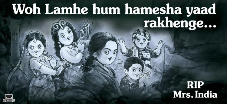 Amul pays heart-warming tribute to Sridevi 