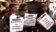 Delhi college students protest after semen-filled balloons thrown at girls